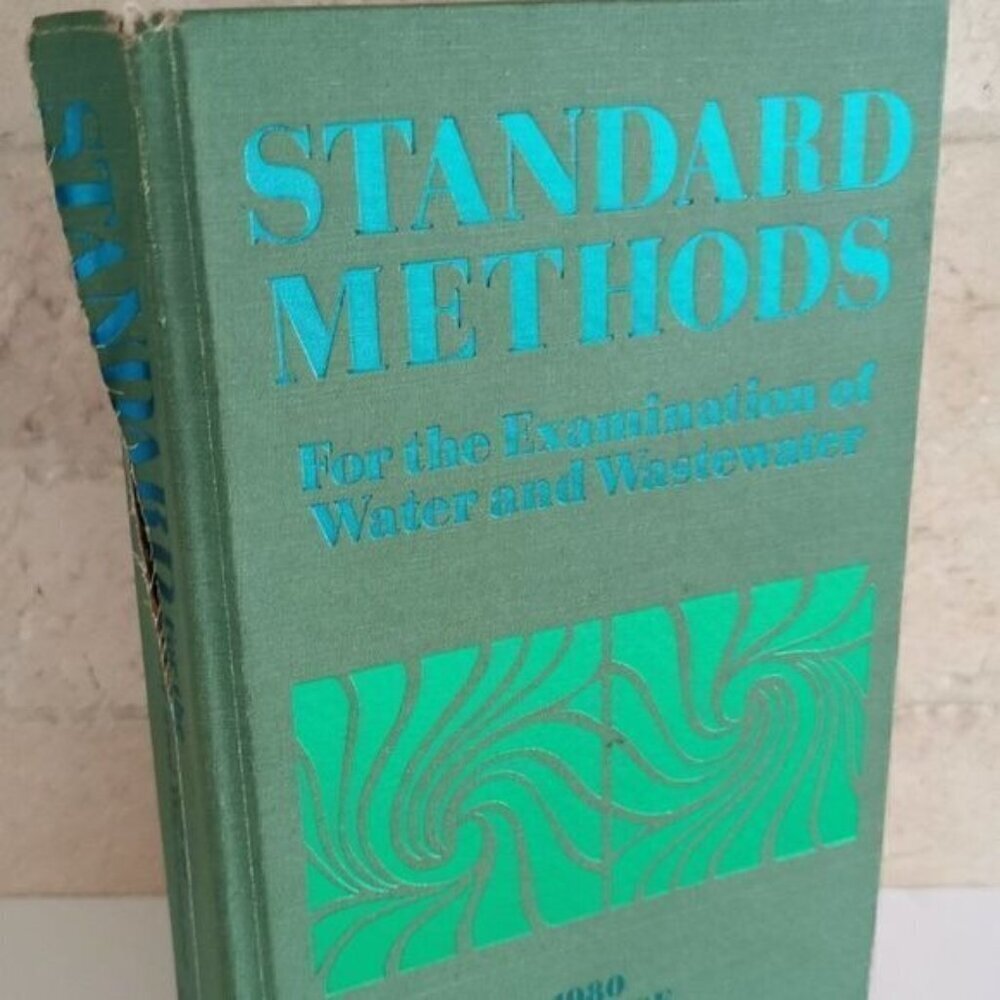 1981 Vintage Water Standards Book, Large Blue Book Technical Book Shelf Decor
